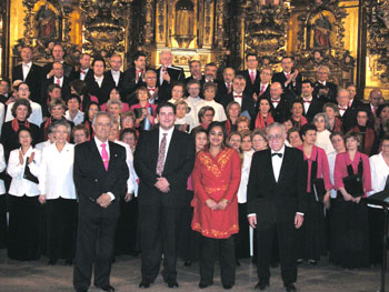 La Coral El Salvador, en el I Encuentro Coral organizado por la Federación Coral de Castilla y León en Valladolid